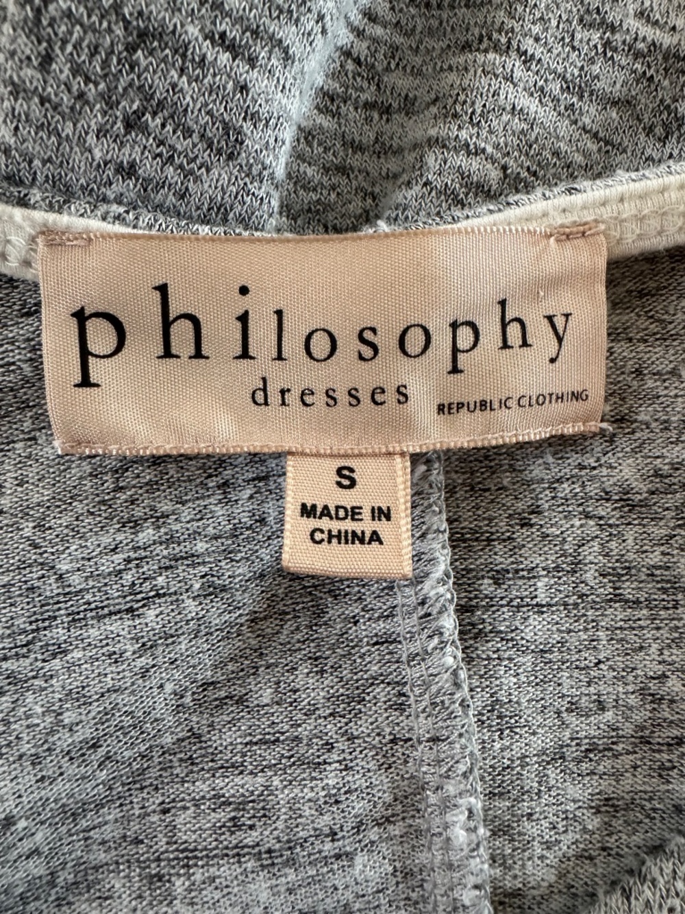 Philosophy Sleeveless Heathered Gray Dress Size Small - Picture 5 of 7